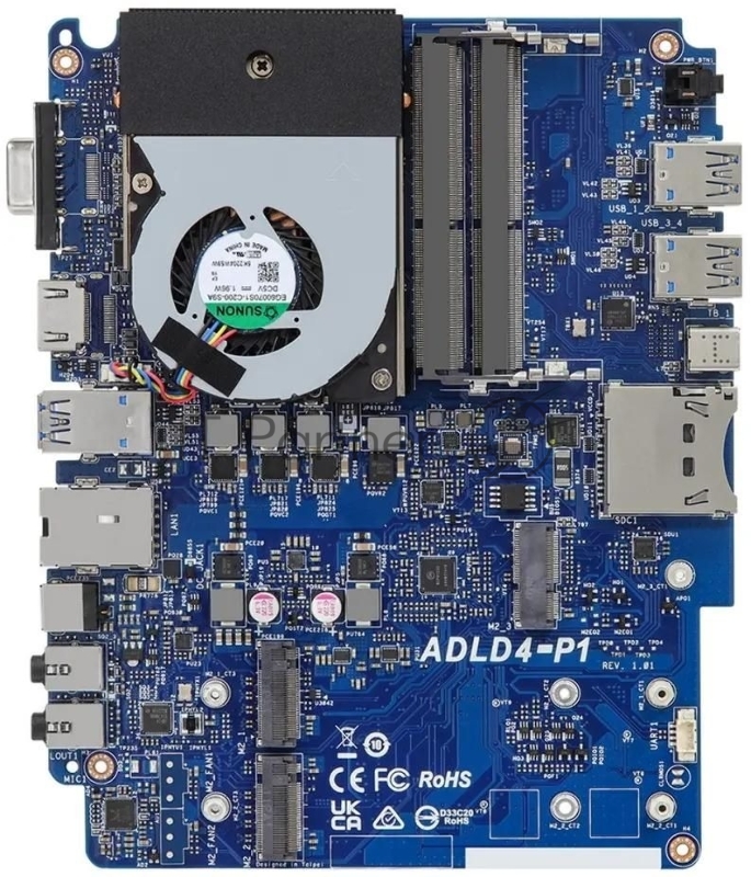 Платформа ASRock Mars 90BSA1701-A10GA0F Intel Core i5-1235U, 2xSO-DIMM DDR4,max 64GB, no SSD, wifi,bt