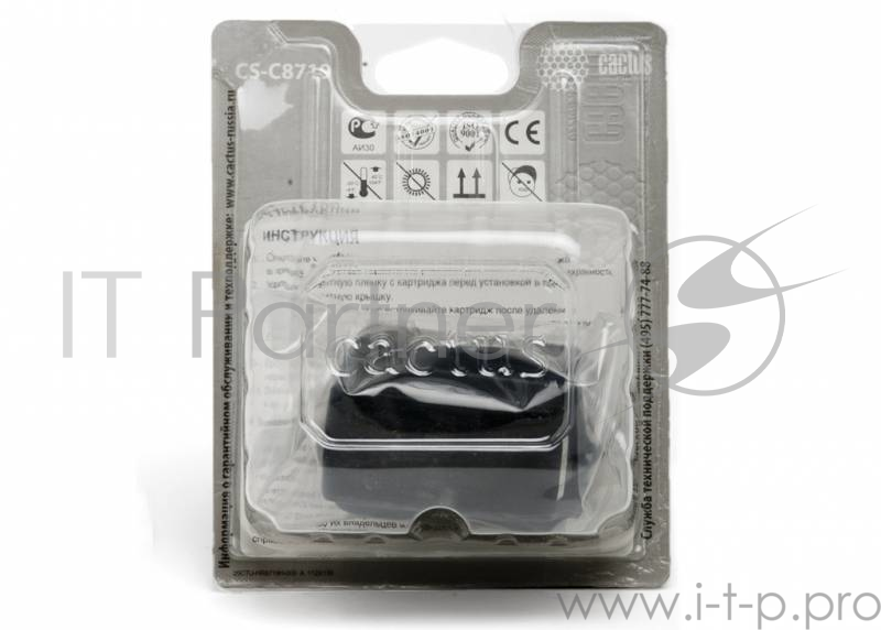 Картридж струйный Cactus CS-C8719 № 177XL черный для №177XL HP PhotoSmart 3100/3110/3207/3210/3213 (