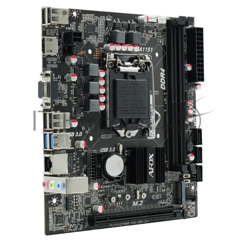 Материнская плата IH110D4-MA5-V2 AFOX motherboard intel H110, INTEL Socket 1151, 1000Mbps, Micro-ATX