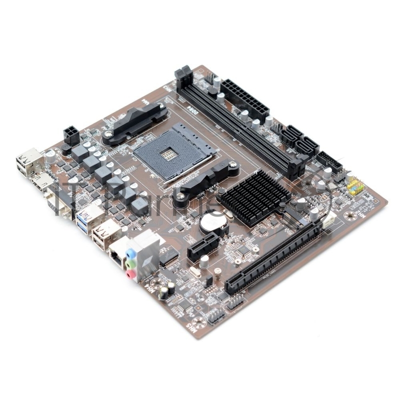 Материнская плата B450D4-MA-V4 AFOX motherboard AMD B450, AMD Socket AM4, 1000Mbps, Micro-ATX