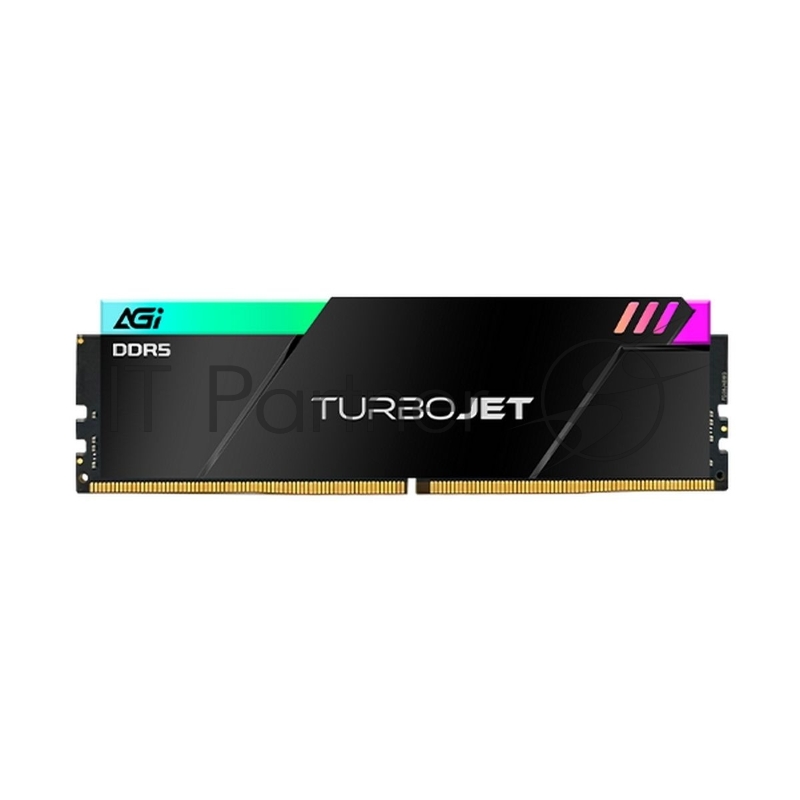 Модуль памяти AGI 32GB DDR5 7600MHz OC UDIMM CL36, kit 16gb*2, HEATSINK- Turbojet+RGB lightbar