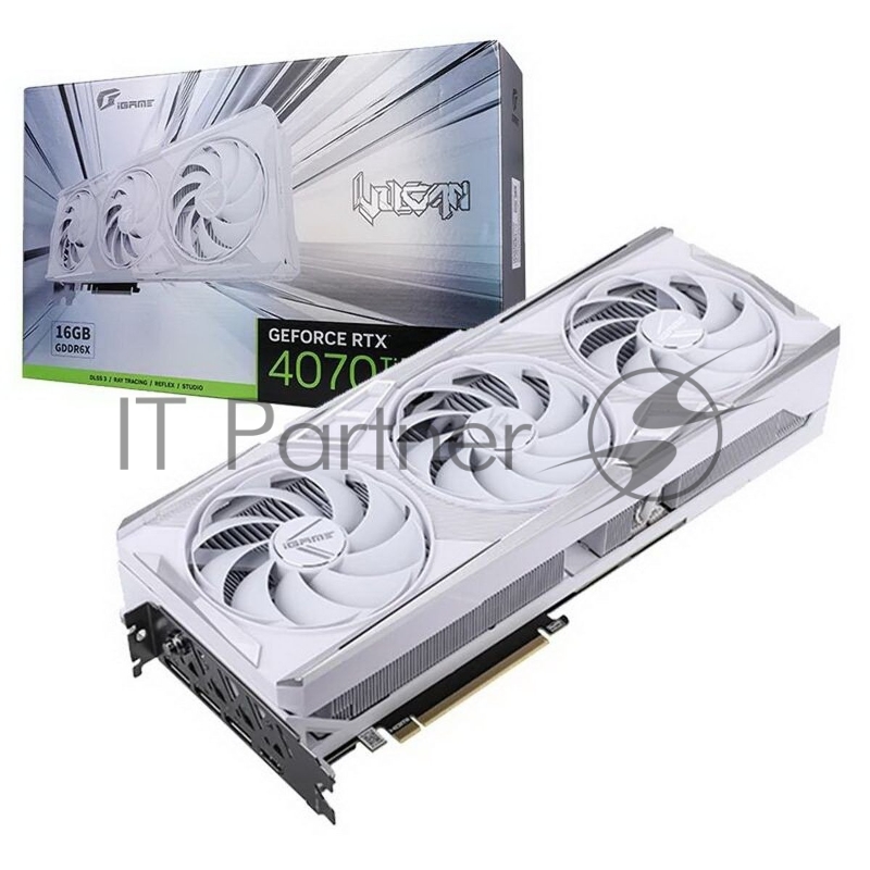 Видеокарта Colorful RTX4070Ti SUPER iGame Vulcan W OC-V 16GB GDDR6X 256bit 3xDP HDMI 3FAN