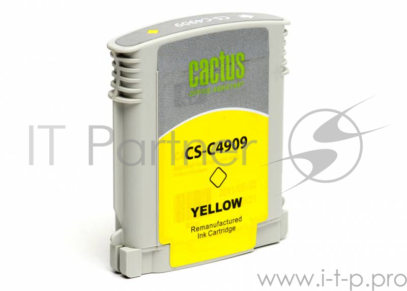 Картридж струйный Cactus CS-C4909 №940 желтый для HP DJ Pro 8000/8500 (30мл)