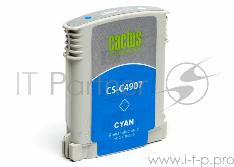 Картридж струйный Cactus CS-C4907 №940 голубой для HP DJ Pro 8000/8500 (2100стр.)