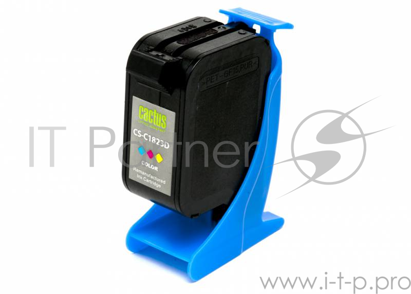 Картридж струйный Cactus CS-C1823D №23 голубой/пурпурный/желтый для HP DJ 712c/720c/722c/810/812c/81