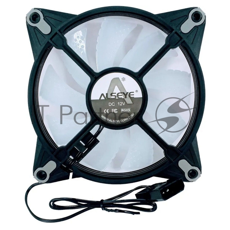 Вентилятор ALSEYE FB120-B Fan Dimensions: 120*120*25 Fan flade: 9pcs,white Voltage: DC 12V Current: 0.27A Power: 3.24W Fan speed: 1000RPM±10% Air Flow:32.05CFM Air Pressure: 0.98mmH2O Noise Level: 22.5dBA Connector: Molex 4PIN Bearing Type: Hydraulic