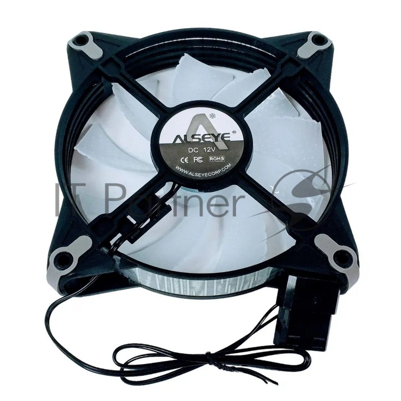 Вентилятор ALSEYE FB120-B Fan Dimensions: 120*120*25 Fan flade: 9pcs,white Voltage: DC 12V Current: 0.27A Power: 3.24W Fan speed: 1000RPM±10% Air Flow:32.05CFM Air Pressure: 0.98mmH2O Noise Level: 22.5dBA Connector: Molex 4PIN Bearing Type: Hydraulic