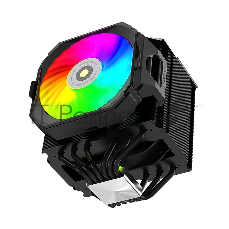 Кулер для CPU ALSEYE i600-B, Two fans version Product size:144*121*159mm TDP:270W Soldering technology CD texture Application: Intel:LGA115X、1200、1700、1366、2 AMD:AM4、AM5 Retail