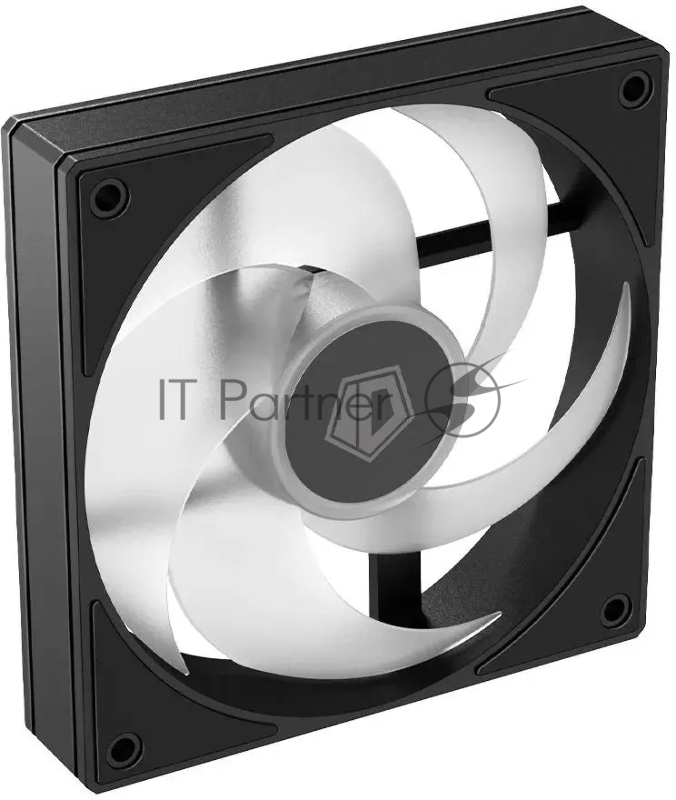 Вентилятор для корпуса ID-COOLING AS-120-ARGB-K (120mm, 2000rpm, 58.0 CFM, 27.2 дБ, PWM 4-pin, ARGB, black) (AS-120-ARGB-K)