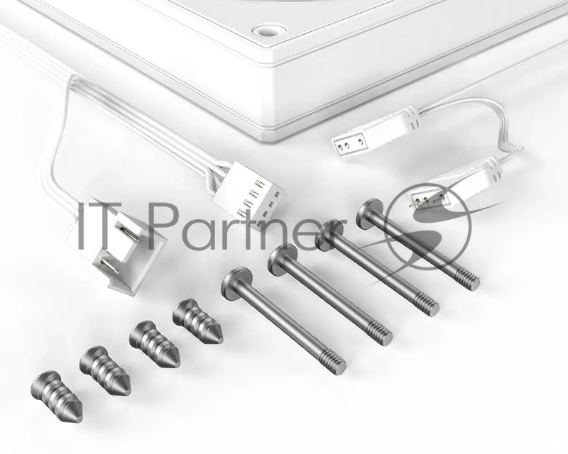 Вентилятор для корпуса ID-COOLING AS-120-ARGB-W (120mm, 2000rpm, 58.0 CFM, 27.2 дБ, PWM 4-pin, ARGB, white) (AS-120-ARGB-W)