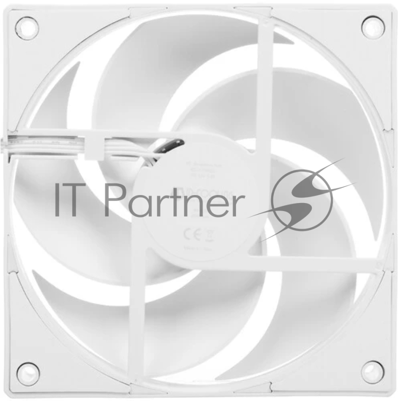 Вентилятор для корпуса ID-COOLING AS-120-W (120mm, 2000rpm, 58.0 CFM, 27.2 дБ, PWM 4-pin, white) (AS-120-W)