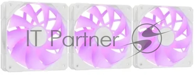 Вентилятор для корпуса ID-COOLING TF-12025-PRO-ARGB TRIO WHITE (3 pcs, 120mm, 1800rpm, 35.2 дБ, PWM 4-pin, ARGB, white) (TF-12025-PRO-ARGB TRIO WHITE)