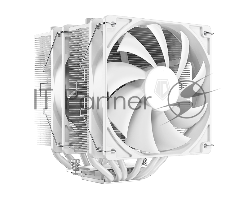 Вентилятор для процессора ID-COOLING SE-206-XT White Socket AM4/AM5/115x/1200/1700, 120mm, 1800rpm, 35.2 дБ, 250W, PWM 4-pin, Al-Cu (SE-206-XT White)
