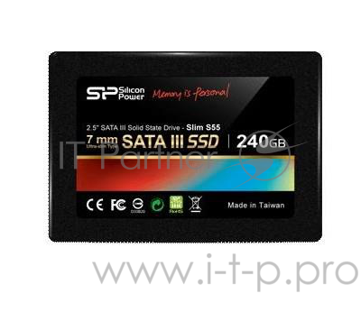 SSD диск 240ГБ 2.5 Silicon Power S55 SP240GBSS3S55S25 (SATA III)