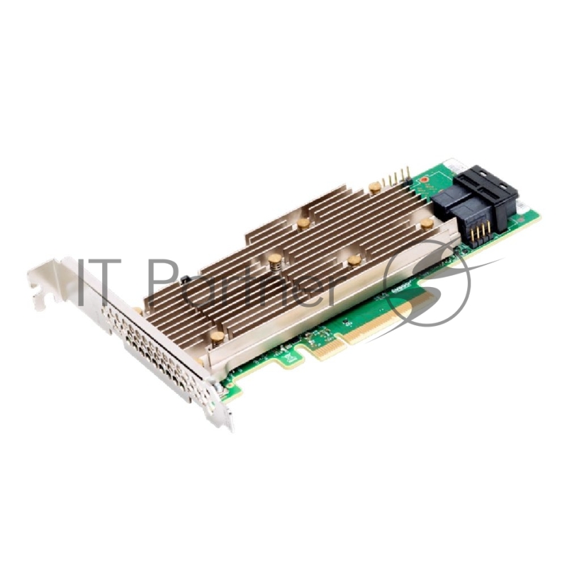 RAID-контроллер Broadcom 9460-8i SGL (05-50011-02) PCIe 3.1 x8 LP, SAS/SATA/NVMe, RAID 0,1,5,6,10,50,60, 8port(2 * int SFF8643), 2GB Cache, 3508ROC