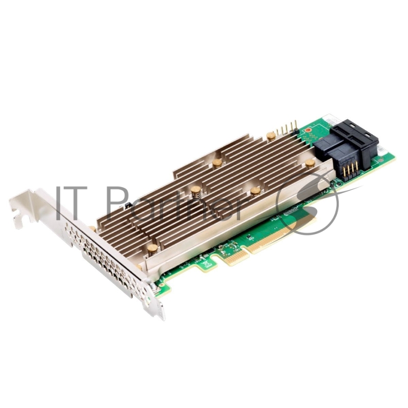 RAID-контроллер Broadcom 9460-8I SGL (05-50011-02 / 03-50011-33012) PCIe 3.1 x8 LP, SAS/SATA/NVMe, RAID 0,1,5,6,10,50,60, 8port(2 *int SFF8643), 2GB Cache, 3508ROC (003617)