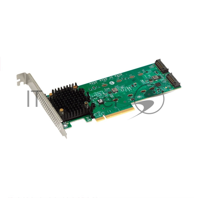 HBA-адаптер Broadcom 9540-2M2 SGL (05-50148-00) PCIe v4 x8 LP, Tri-Mode SATA/NVMe 12G RAID 0,1, 2x M.2 slots, 3808 IOC, RTL
