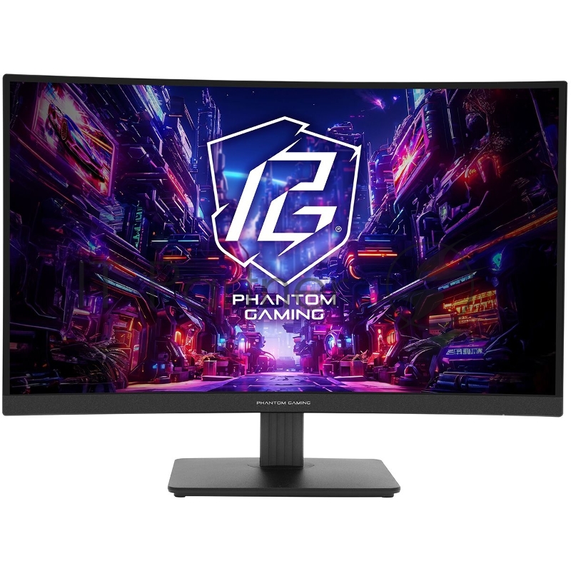 Монитор 27 ASRock Phantom Gaming PG27QRT1B Black (VA, 2560x1440, 2xHDMI+DP, 1 ms, 178°/178°, 300 cd/m, 180Hz, HDR400)