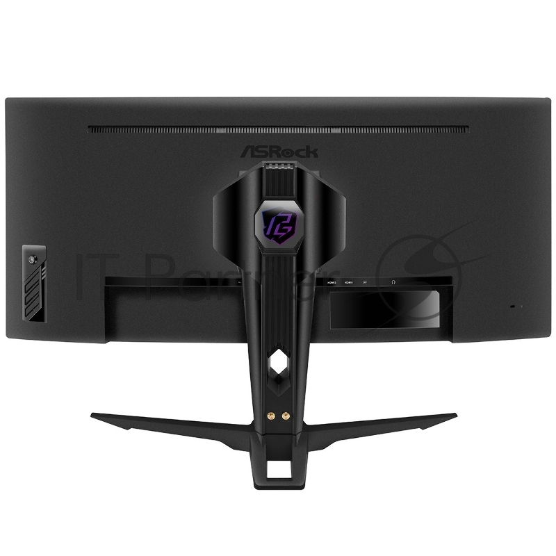 Монитор 34 ASRock Phantom Gaming PG34QRT2B Black (VA, 3440x1440, 2xHDMI+2xDP, 1 ms, 178°/178°, 500 cd/m, 3000:1, 180Hz, HDR400, MM, Curved 1500R, Height adjustment)