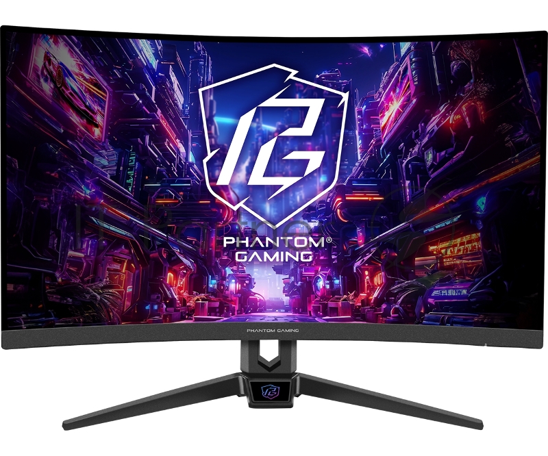 Монитор 27 ASRock Phantom Gaming PG27FRS1A Black (VA, 1920x1080, HDMI+HDMI+DP, 1 ms, 178°/178°, 300 cd/m, 3000:1, 280Hz, HDR10, MM, Curved 1500R)