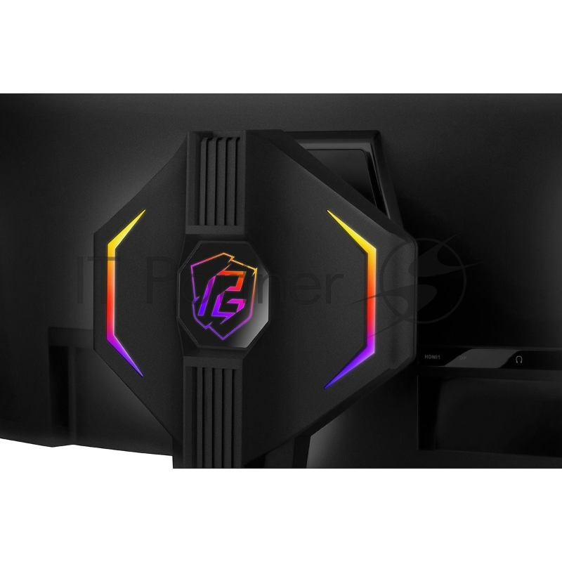 Монитор 34 ASRock Phantom Gaming PG34QRT3A Black (VA, 3440x1440, 2xHDMI+2xDP, 1 ms, 178°/178°, 500 cd/m, 3000:1, 180Hz, HDR400, MM, Curved 1500R, Height adjustment)