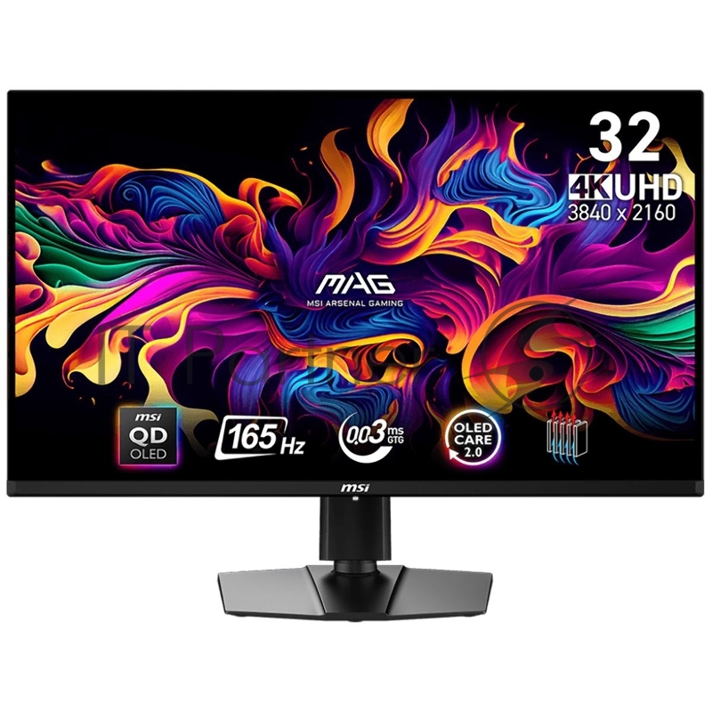 Монитор 31.5 MSI MAG 321UP QD-OLED, OLED, 3840x2160, 165 Гц, 3 мс, 16:9, 250 кд/м2, 2хHDMI