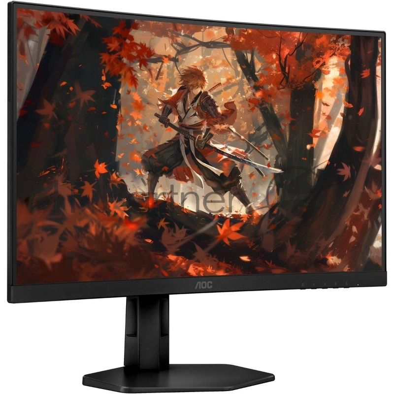МОНИТОР 27 AOC CQ27G4X Black с поворотом экрана (VA, изогнутый, 2560x1440, 180Hz, 0.5 ms, 178°/178°, 300 cd/m, 80M:1)