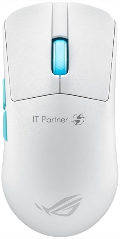 Мышь беспроводная/проводная ASUS ROG Harpe Ace Aim Lab Edition белый, 36000 dpi, радиоканал, Bluetooth, USB, кнопки - 5