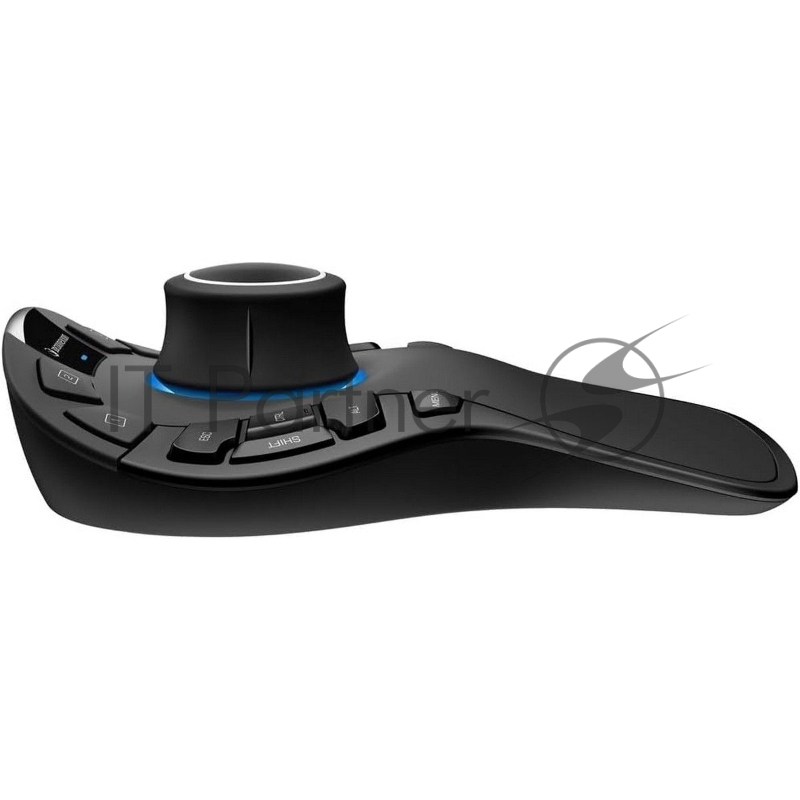 Мышь беспроводная/проводная 3DConnexion SpaceMouse Pro Wireless (3DX-700119) черный, радиоканал, Bluetooth, USB, кнопки - 15