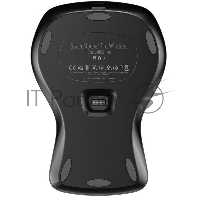 Мышь беспроводная/проводная 3DConnexion SpaceMouse Pro Wireless (3DX-700119) черный, радиоканал, Bluetooth, USB, кнопки - 15