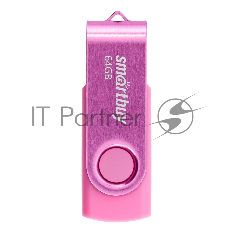 Флеш-память USB 2.0 SmartBuy 64GB Twist Pink (SB064GB2TWP)