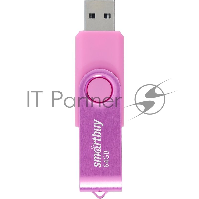 Флеш-память USB 2.0 SmartBuy 64GB Twist Pink (SB064GB2TWP)
