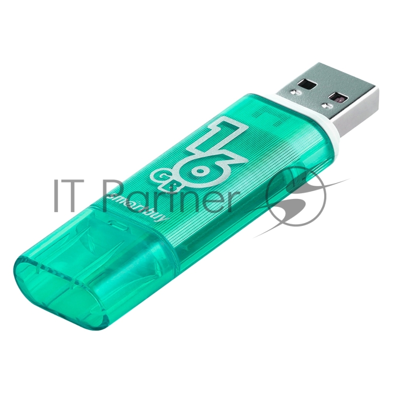 Флеш-память USB 2.0 Smartbuy 16GB Glossy series Green Snake Edition (SB16GBGSGSN)