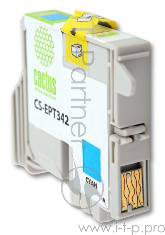 Картридж струйный Cactus CS-EPT342 голубой для Epson Stylus Photo 2100 (15.4мл)
