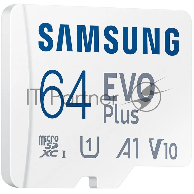 Флеш карта microSDXC 64Gb Samsung EVO Plus (R/W 160/90 Mb/s, adapter) (MB-MC64SA/APC)