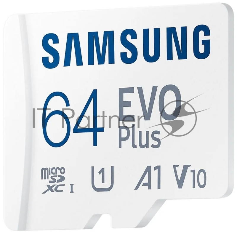 Флеш карта microSDXC 64Gb Samsung EVO Plus (R/W 160/90 Mb/s, adapter) (MB-MC64SA/APC)
