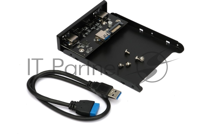 Планка USB 3.0 на переднюю панель 3.5 Gembird, FP3.5-USB3-2A2C, 2xUSB-A 3.0 + 2xType-C