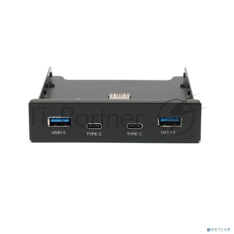Планка USB 3.0 на переднюю панель 3.5 Gembird, FP3.5-USB3-2A2C, 2xUSB-A 3.0 + 2xType-C