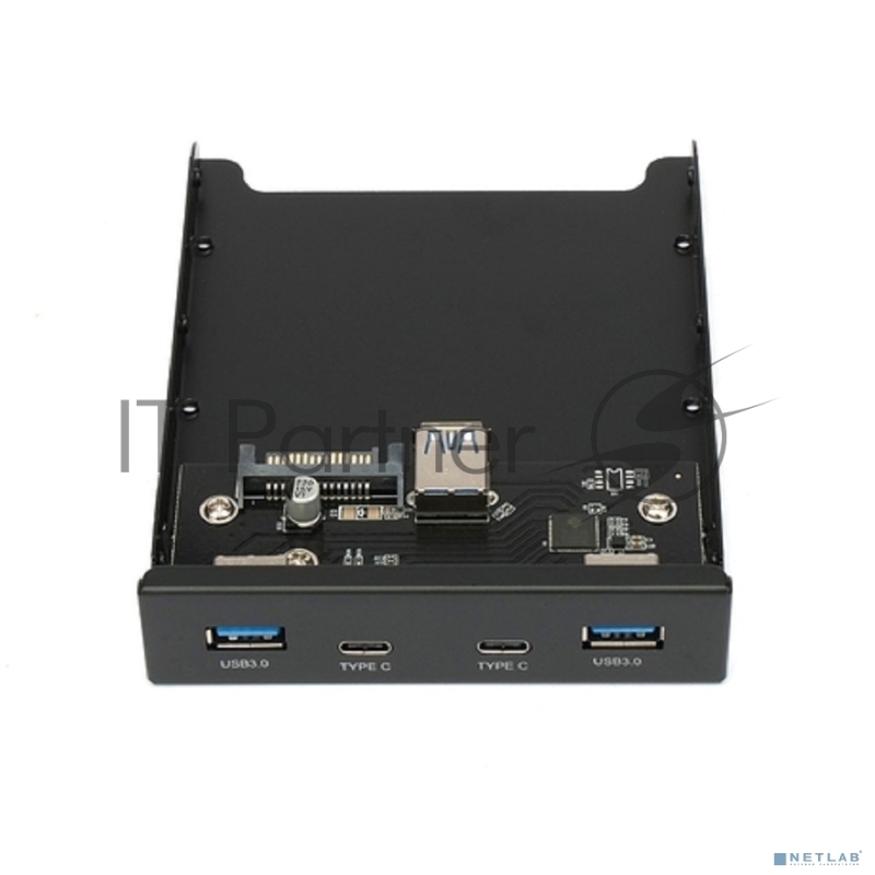 Планка USB 3.0 на переднюю панель 3.5 Gembird, FP3.5-USB3-2A2C, 2xUSB-A 3.0 + 2xType-C