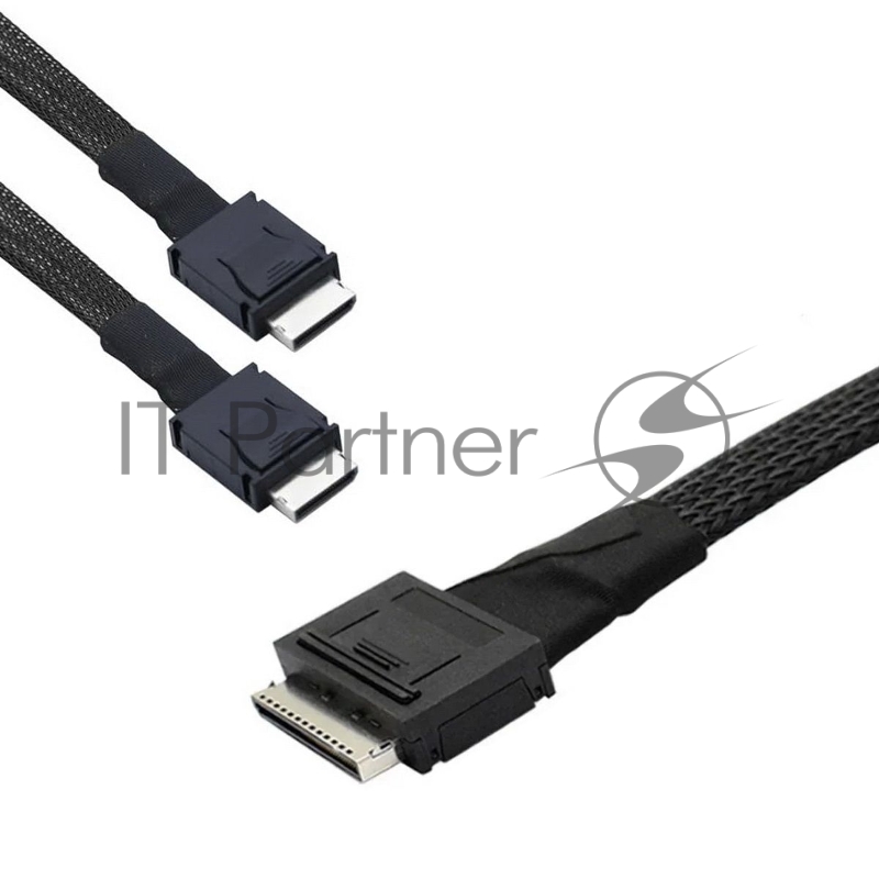 Кабель Amphenol RML80-0249/RML42-0249 Cable OcuLink SFF8611 8i to 2x SFF8611 4i, length= 80cm, OEM