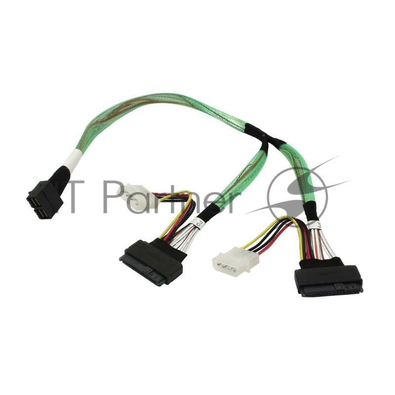 Кабель Amphenol Cable 05-50065-00 U.2 Enabler, HD (SFF8643) -to- (2x SFF8639), 50cm, Used to attach directly to the 8639 interface of the NVMe drive (05-50065-00)