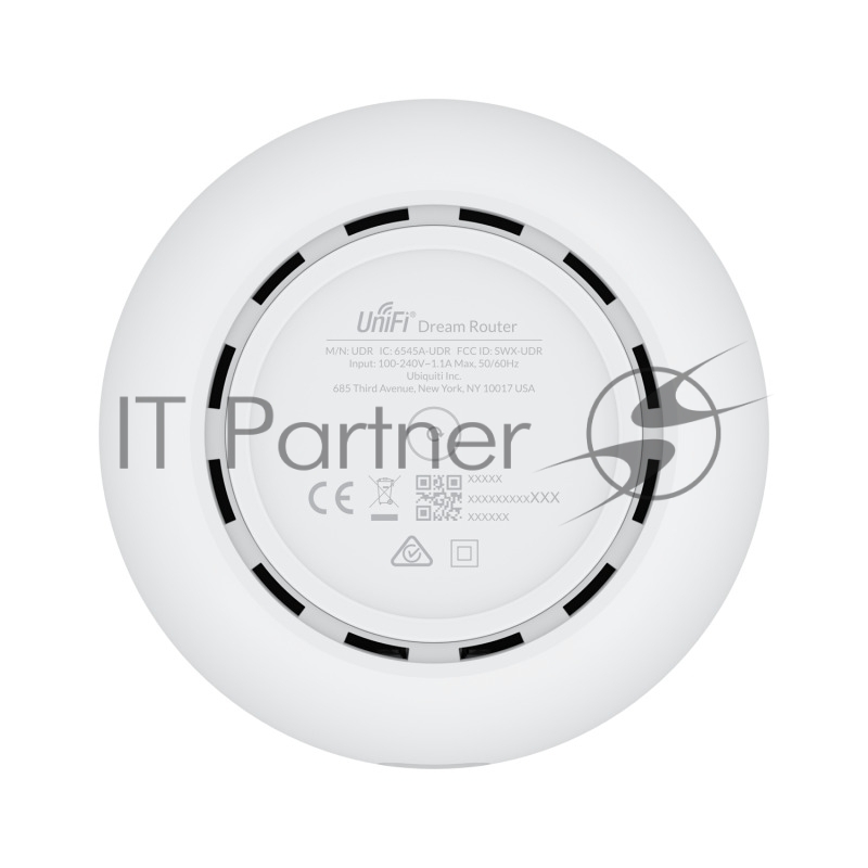 Маршрутизатор UniFi Dream Router Маршрутизатор 2 ядра (1,35 ГГц), Wi-Fi 6,5х 1G RJ45