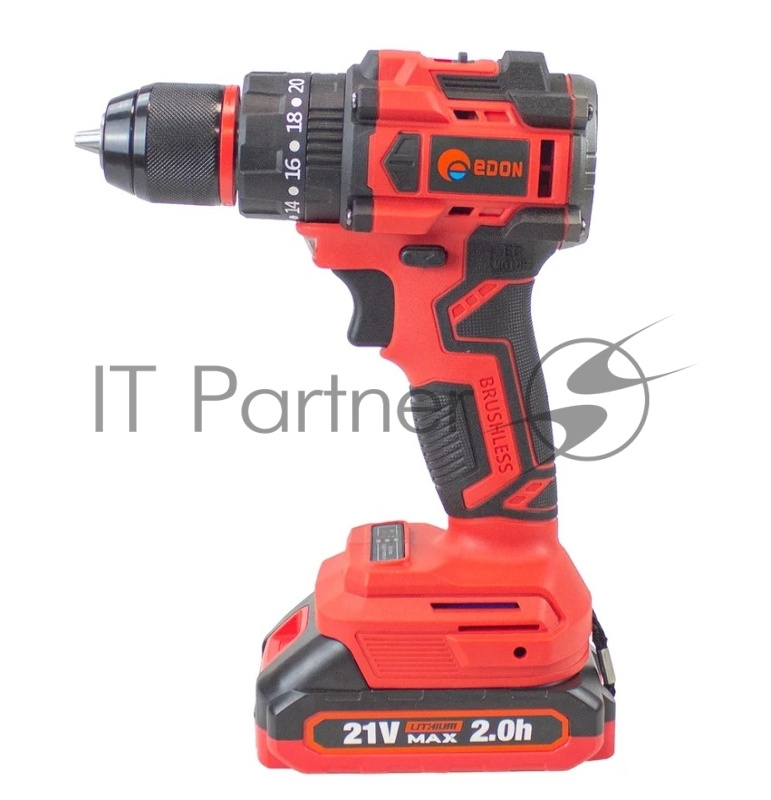 Дрель-шуруповерт аккумуляторная ударная EDON UAD-21PBL (2 АКБ*2Ач+ЗУ, 21В, 40Нм, кейс)