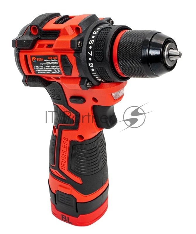 Дрель-шуруповерт аккумуляторная EDON UAD-16BL (2 АКБ*1,5Ач+ЗУ, 16В, 30Нм, кейс)