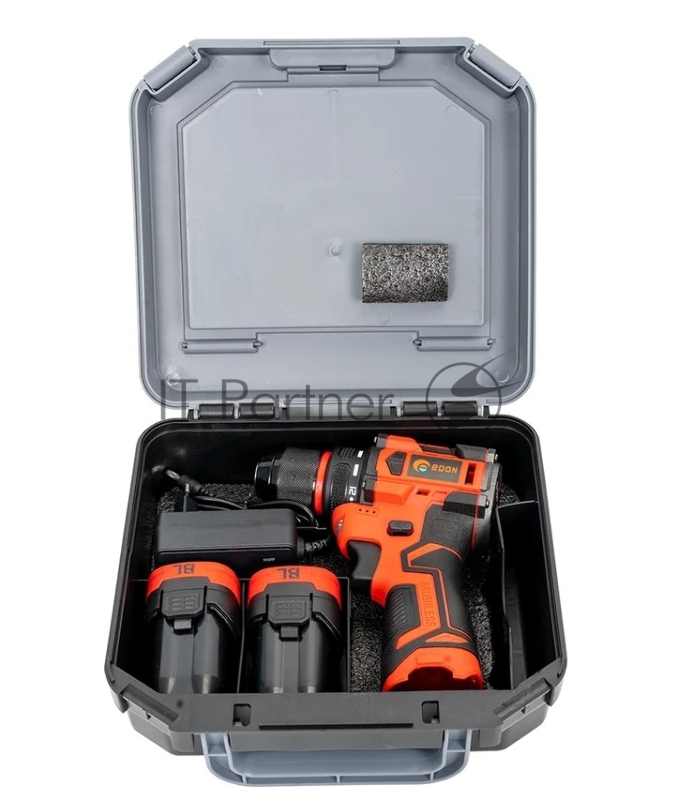 Дрель-шуруповерт аккумуляторная EDON UAD-16BL (2 АКБ*1,5Ач+ЗУ, 16В, 30Нм, кейс)