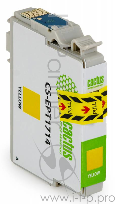 Картридж струйный Cactus CS-EPT1714 желтый для Epson Expression Home XP-33/103/203/207 (10ml)