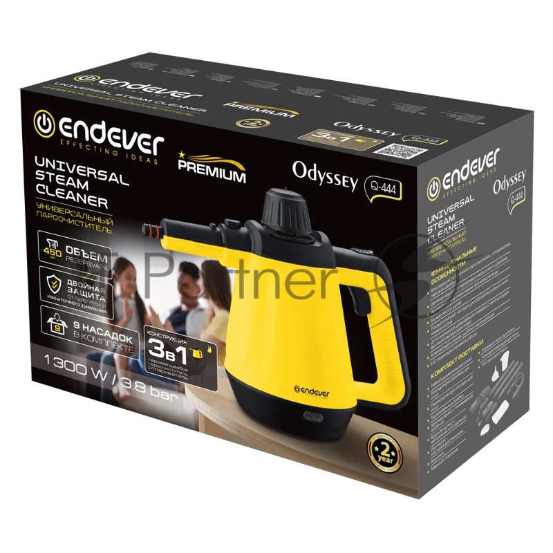 Отпариватель ручной ENDEVER Odyssey Q-444, желтый/черный