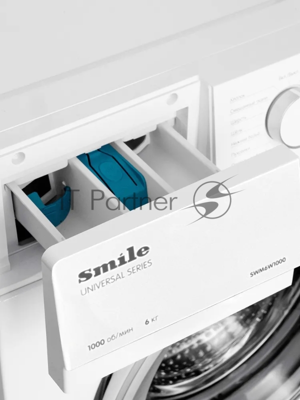 Стиральная машина SMILE SWM6W1000 белый/серебро