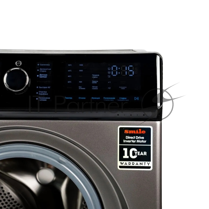 Стиральная машина SMILE SWMSW10DG1400 графит/черный