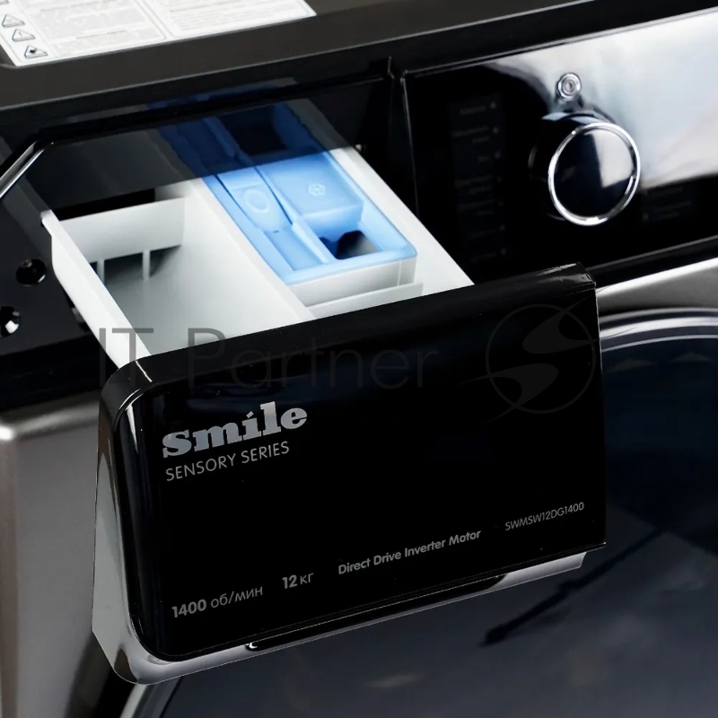 Стиральная машина SMILE SWMSW12DG1400 графит/черный